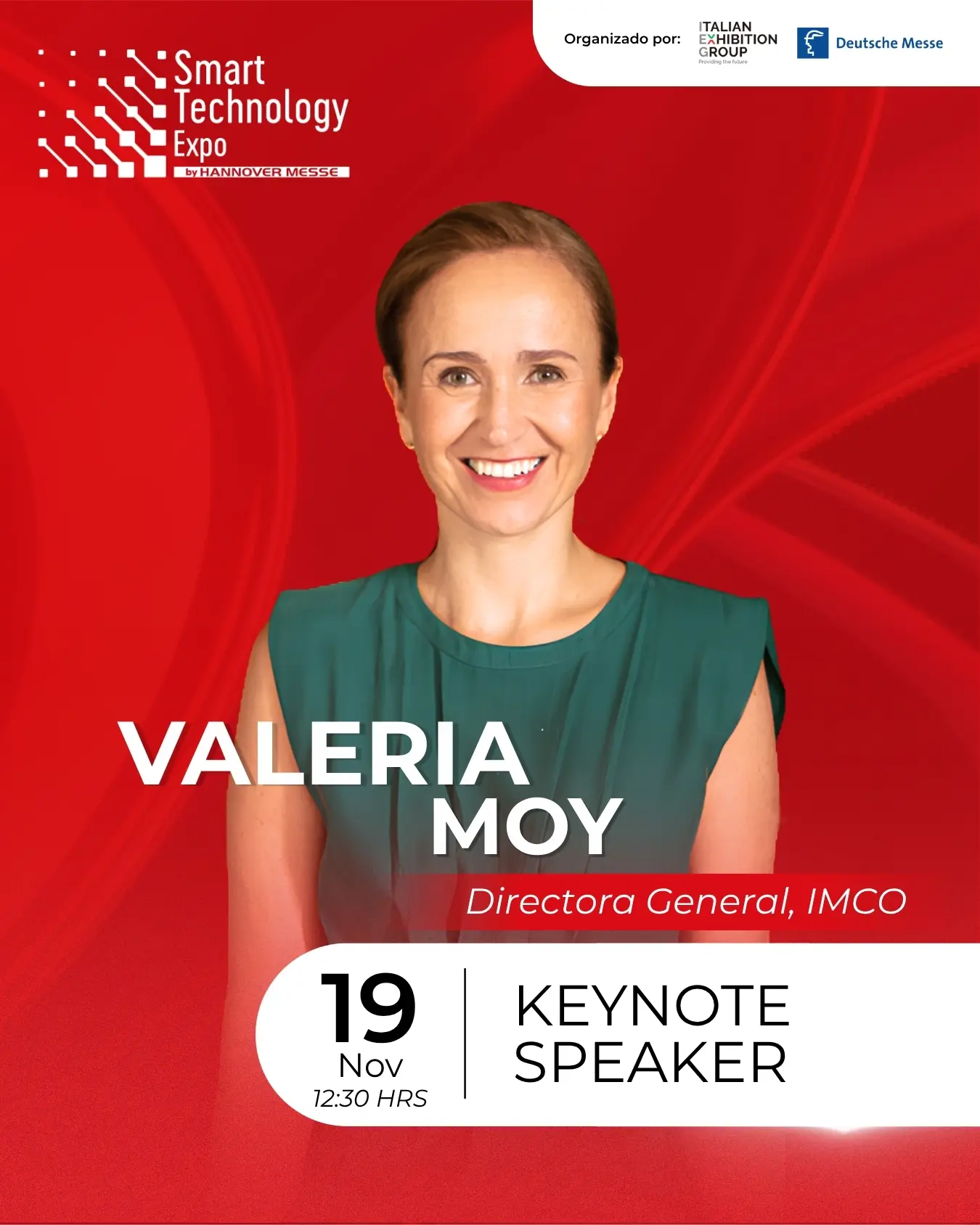 Valeria Moy, keynote speaker de Smart Technology Expo 2026